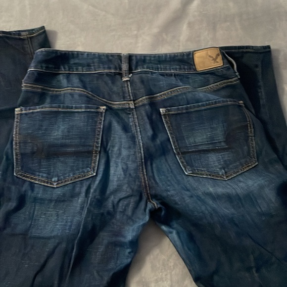 American eagle tom girl stretch size 8 long jeans - Picture 4 of 4